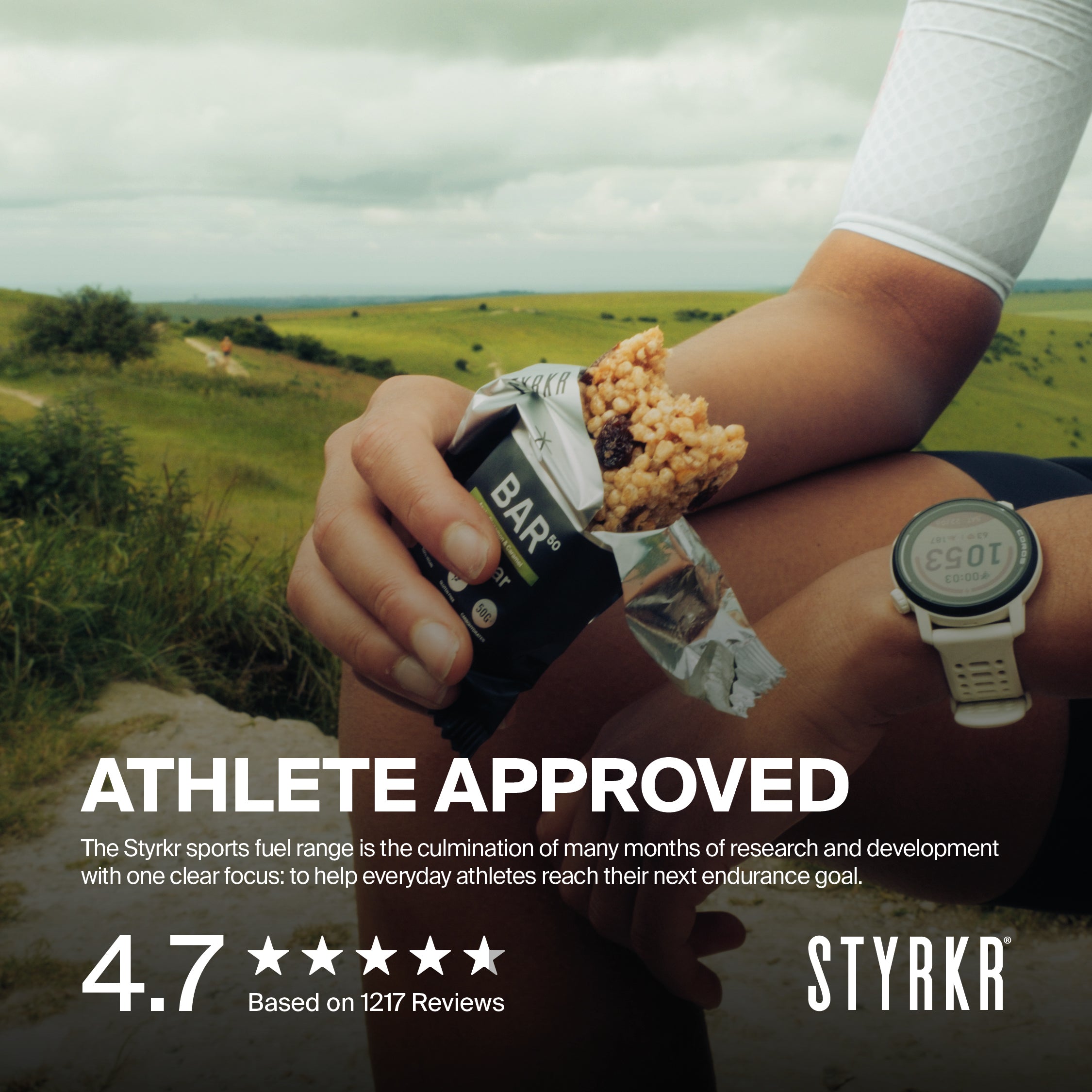 Styrkr - BAR50 Energy Rice Bars - Apple, Cinnamon & Caramel (Single 50g Bar)