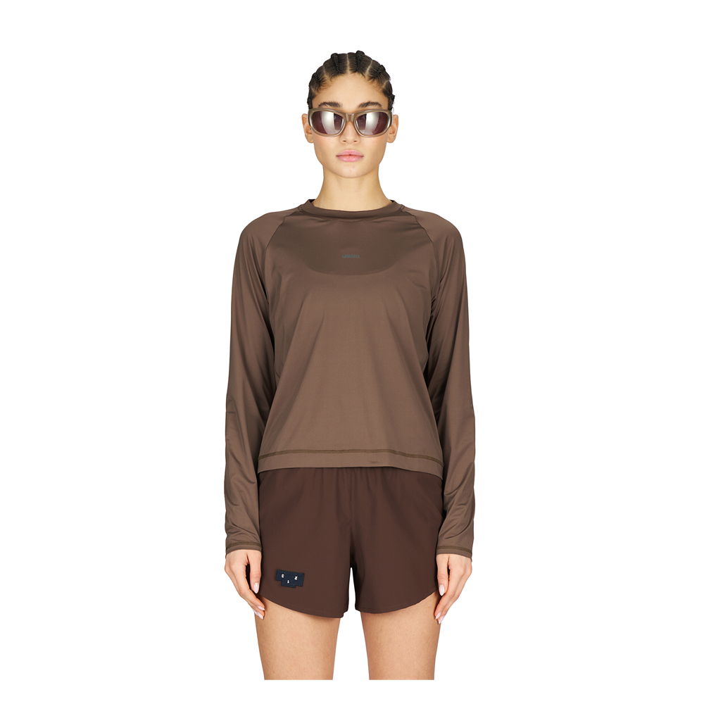 UNNA - Women's Shiny Long Sleeve Top