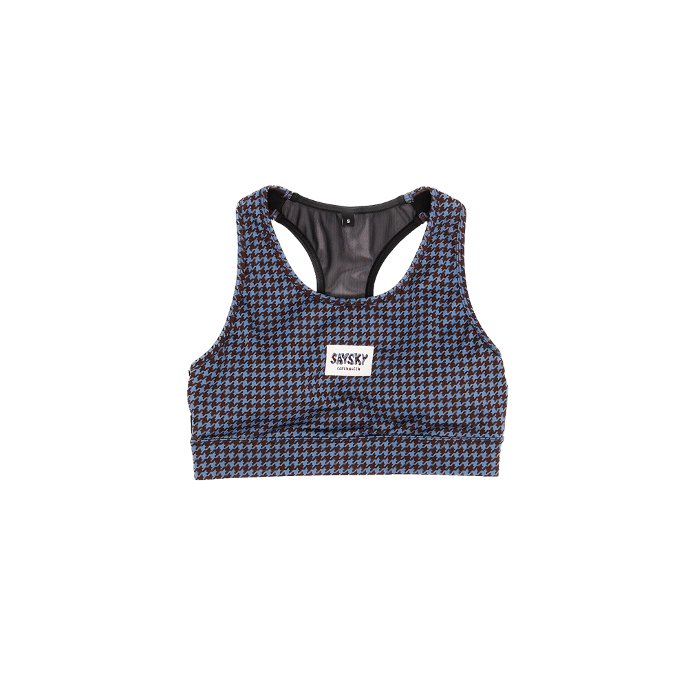 SAYSKY - Women's Houndstooth Combat Sports Bra