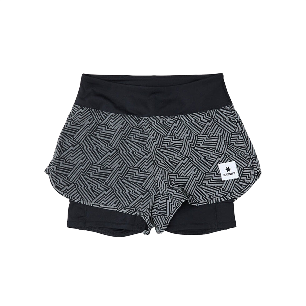 SAYSKY - Women's Reflective Pace 2 in 1 Shorts 3"