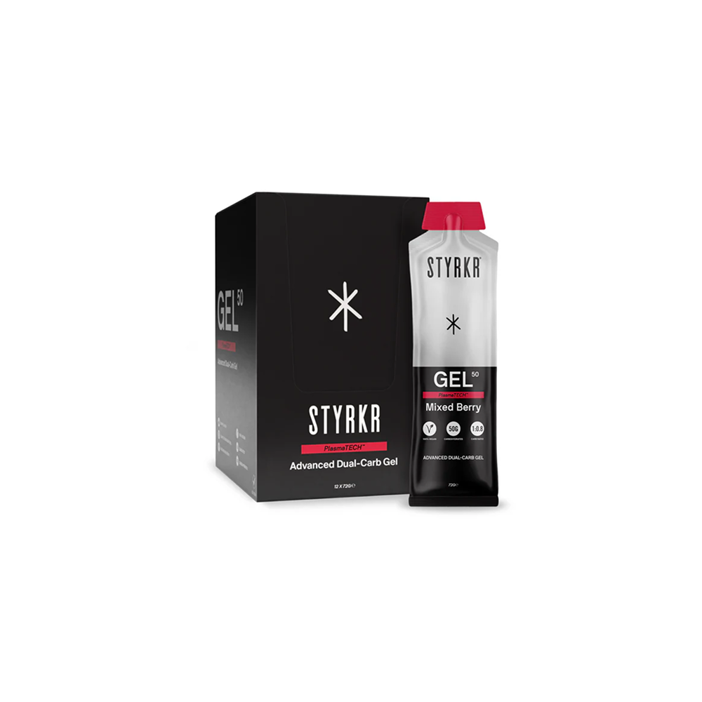 Styrkr - GEL50 Dual-Carb Energy Gel - Mixed Berry (Box of 12)
