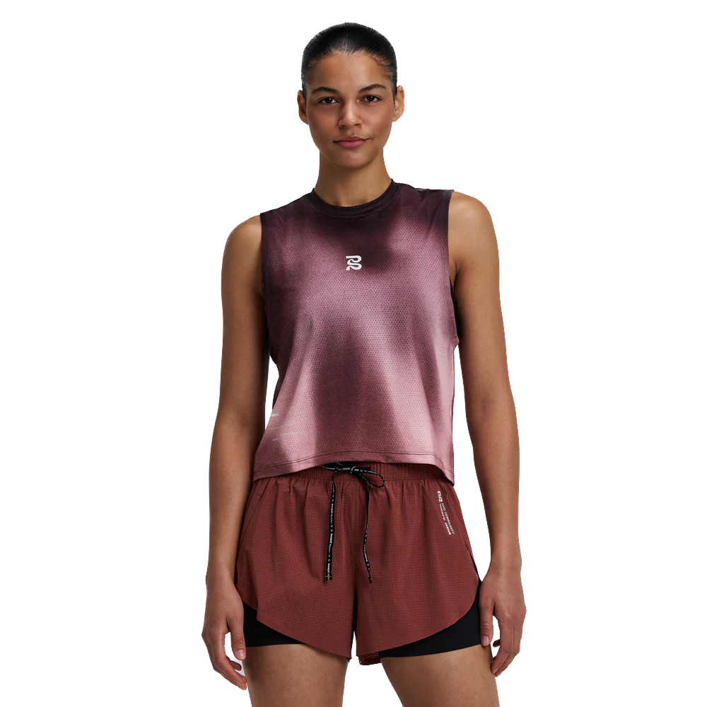 Bandit - Women's Micromesh™ Run Tank - Flow State Mahogany Multi
