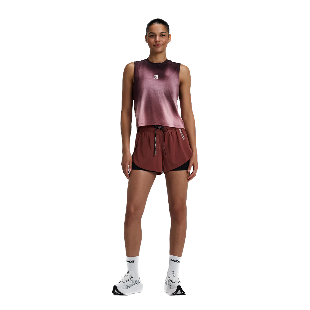 Bandit - Women's Micromesh™ Run Tank - Flow State Mahogany Multi