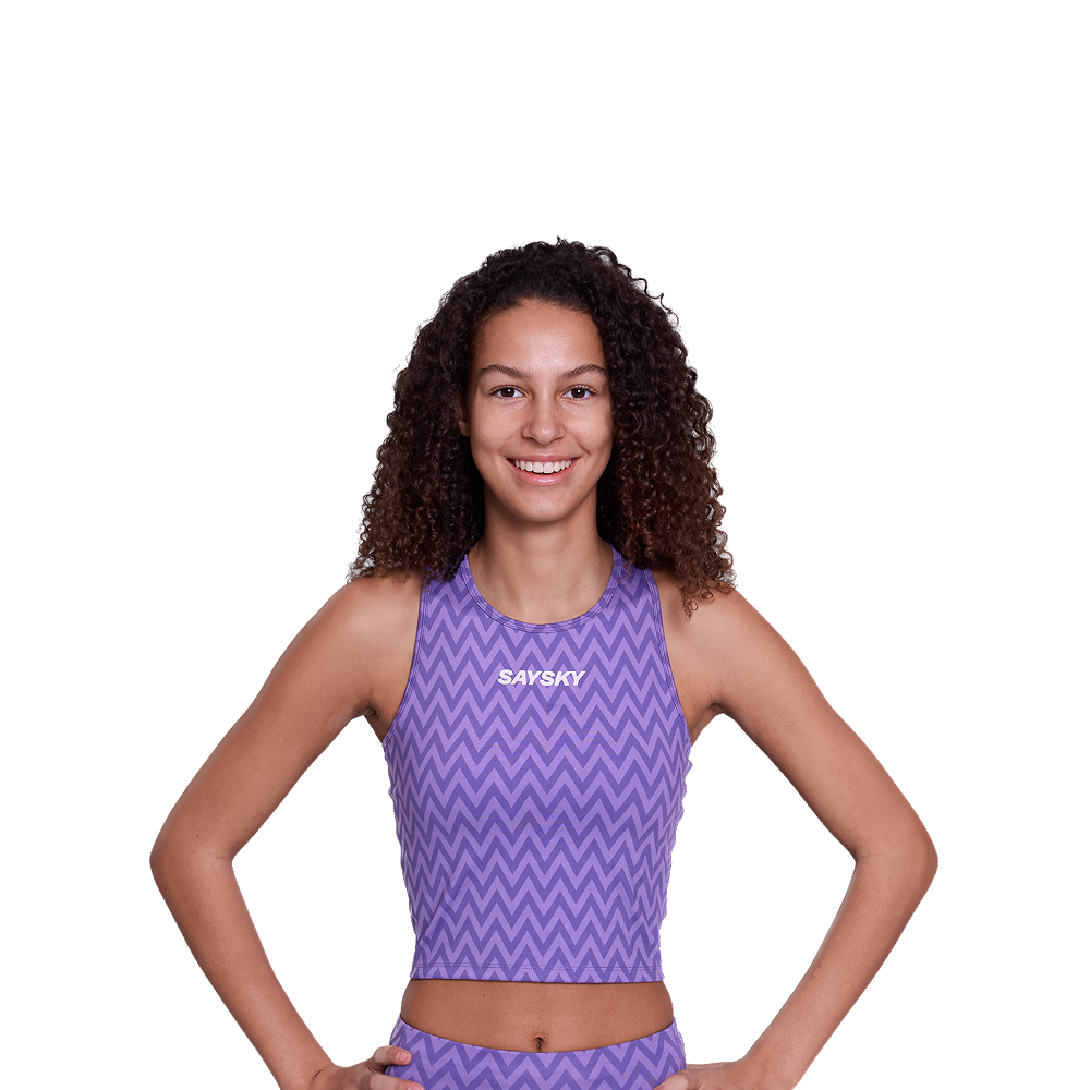 SAYSKY - Women's Zig Zag Combat Crop Top