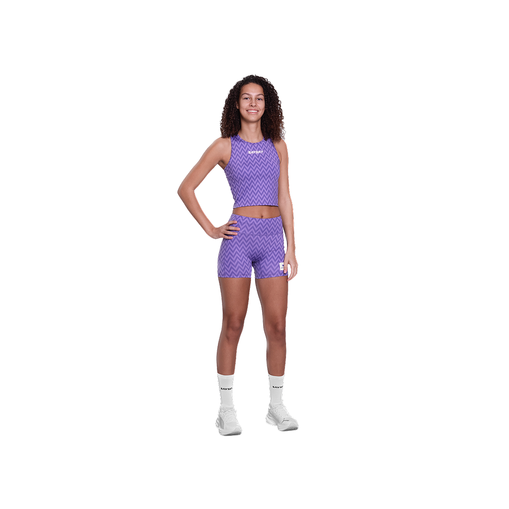 SAYSKY - Women's Zig Zag Combat Crop Top