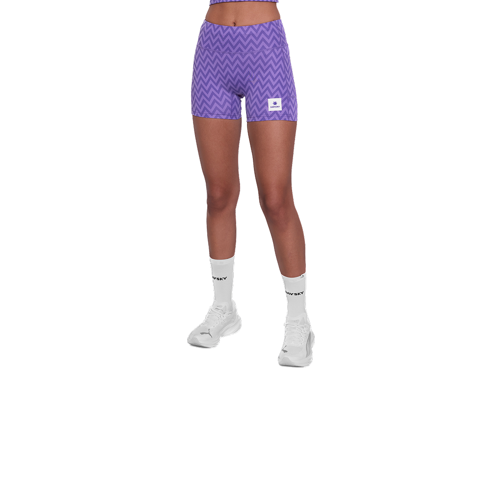 SAYSKY - Women's Zig Zag Combat+ Short Tights 4"