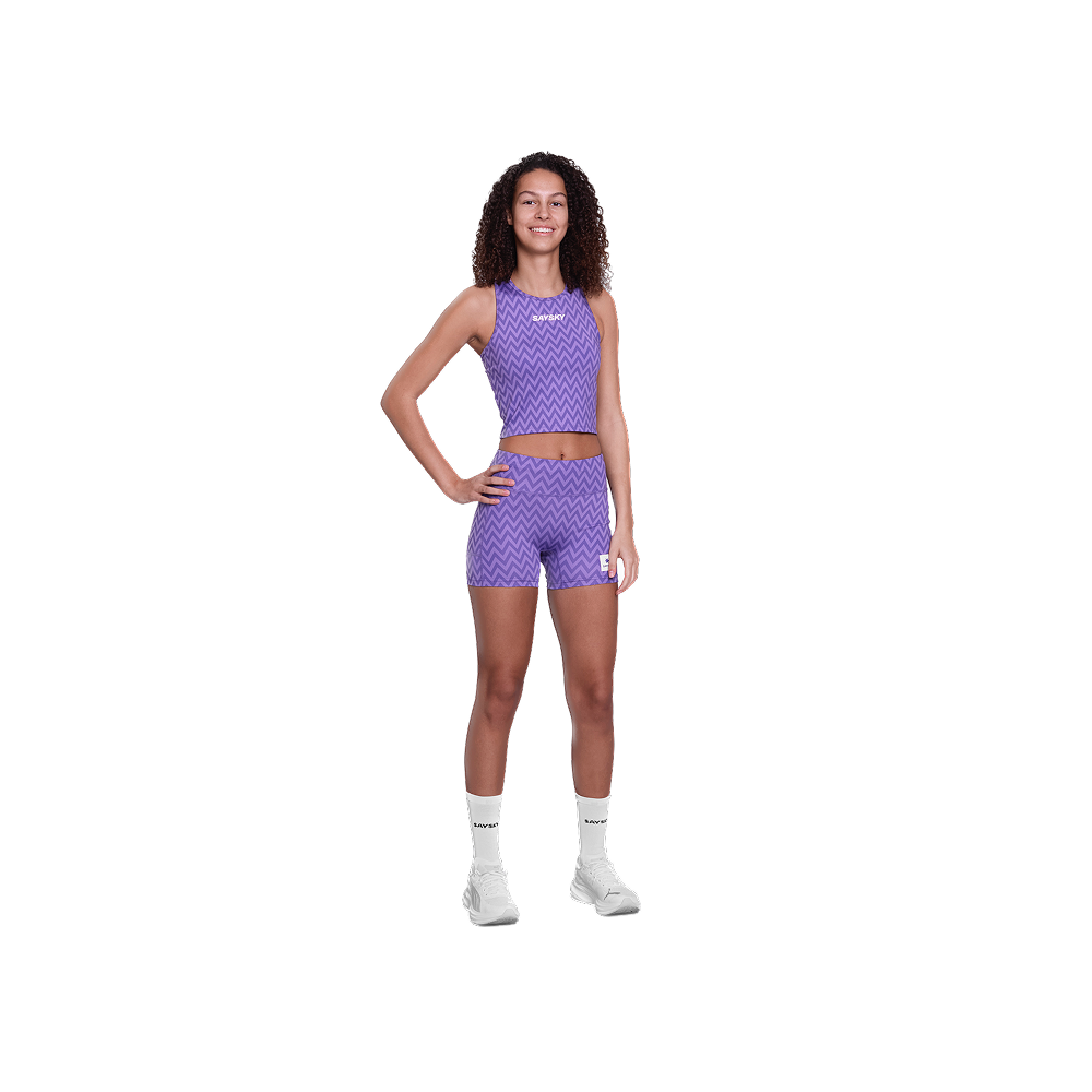 SAYSKY - Women's Zig Zag Combat+ Short Tights 4"