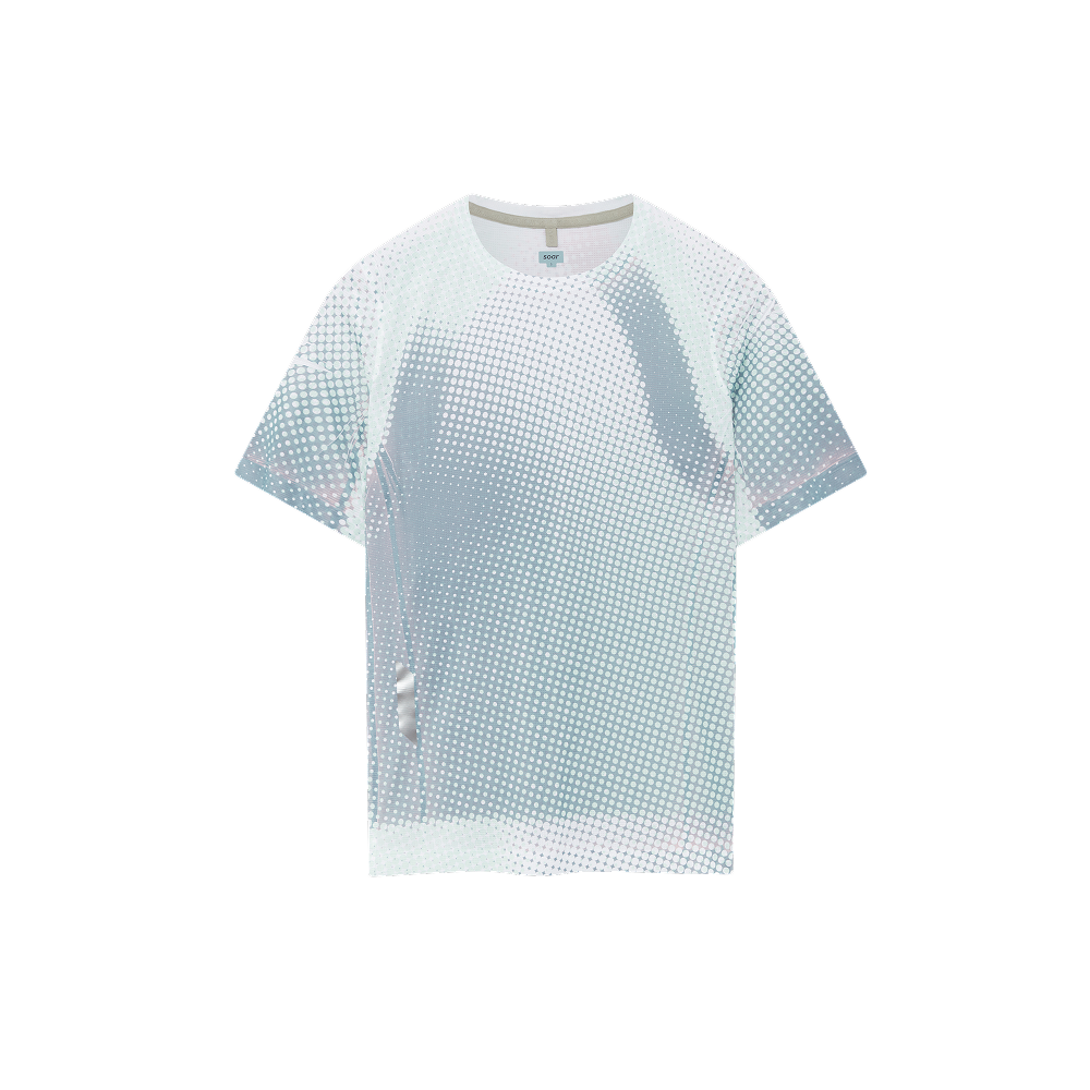 Soar - Women's Printed Tech T (Grey/Sage Dots)