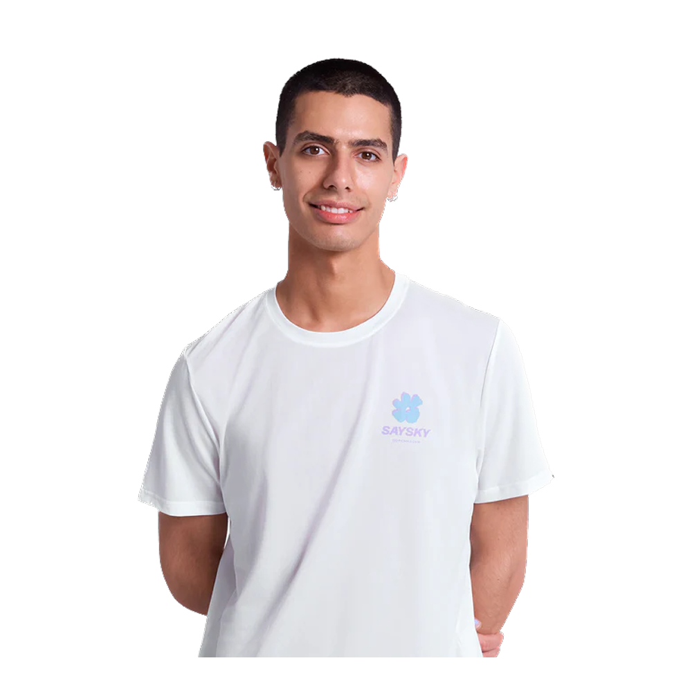 SAYSKY - Men's Flower Combat T-Shirt (White)