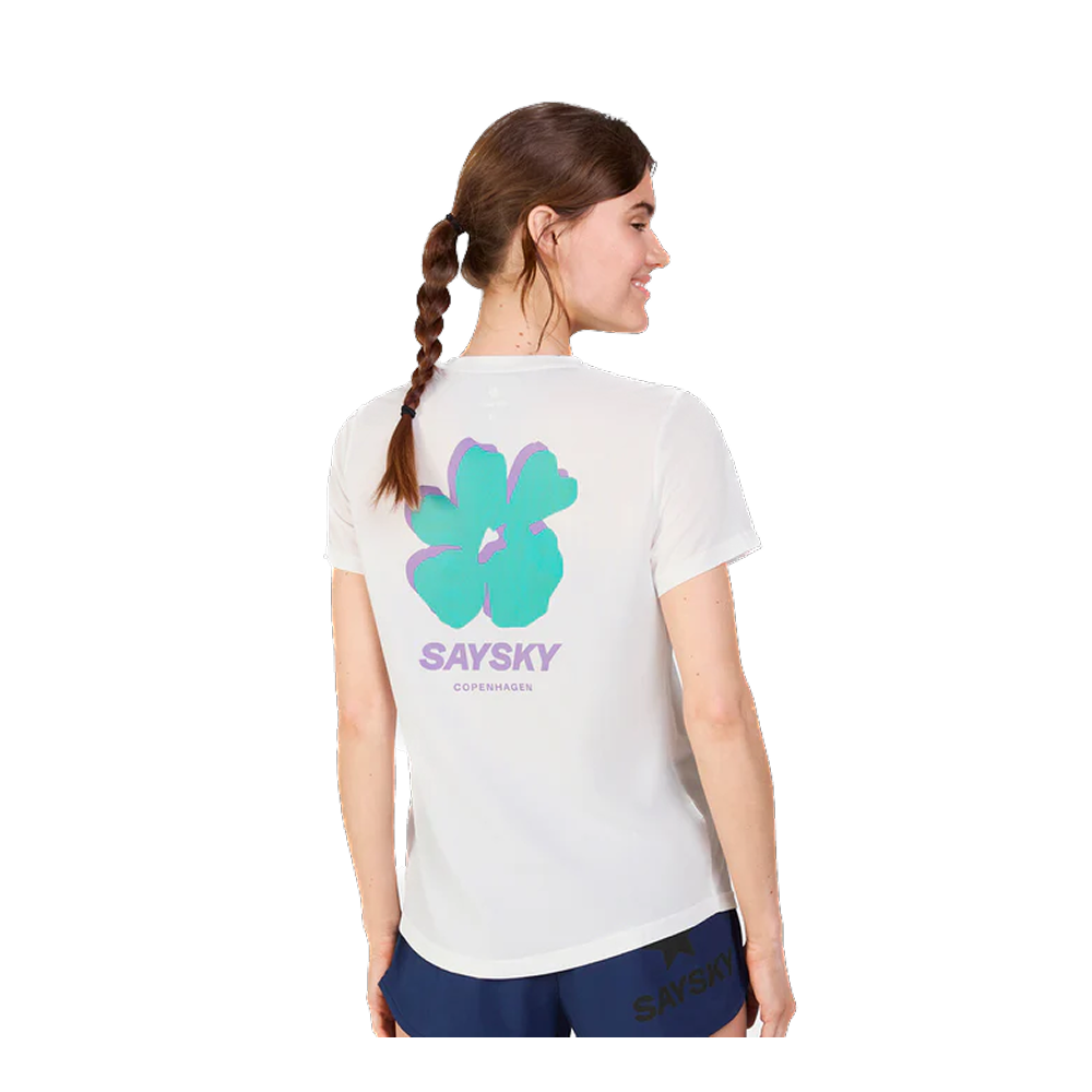 SAYSKY - Women's Flower Combat T-Shirt (White)