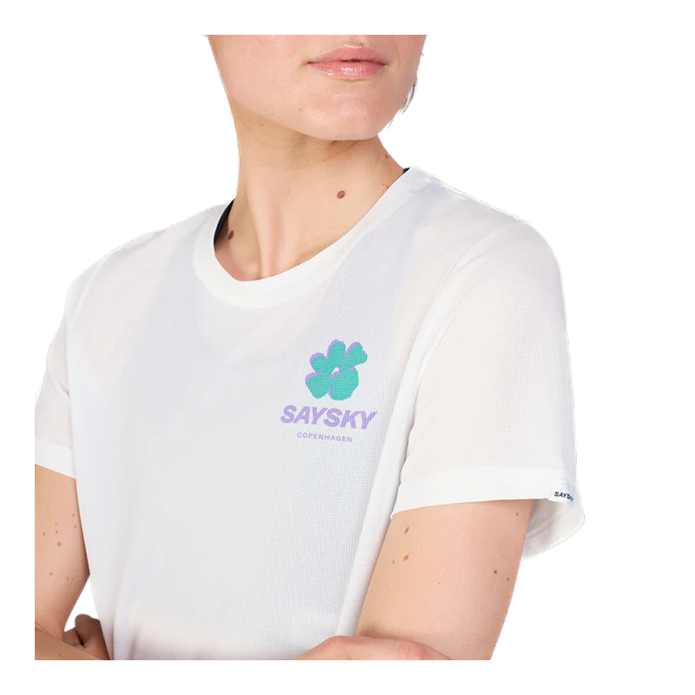 SAYSKY - Women's Flower Combat T-Shirt (White)