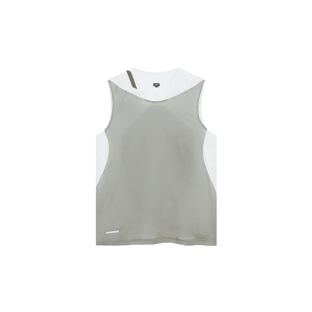 Soar - Men’s Singlet (White/Silver Grey)