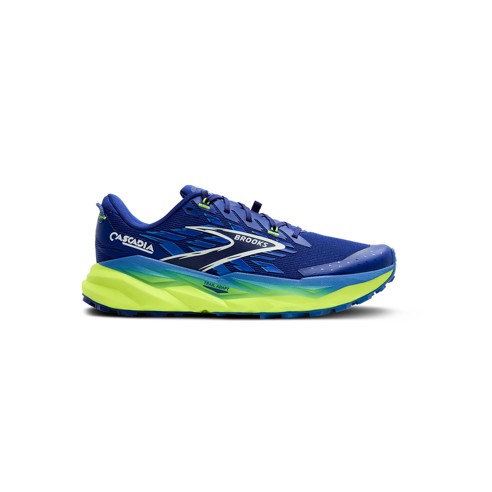 Brooks - Men's Cascadia 19 - Surf The Web/Nightlife/White
