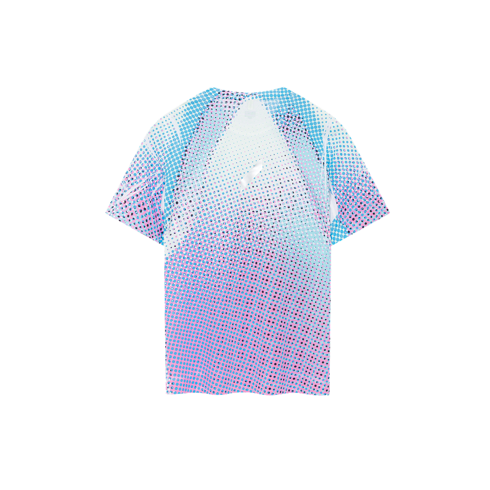 Soar - Women's Printed Tech T (Blue/Magenta Dots)