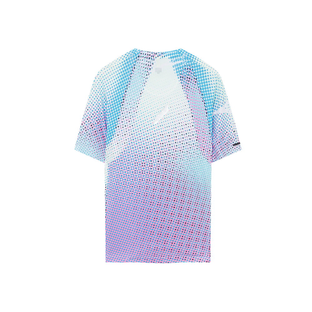 Soar - Men's Printed Tech T (Blue/Magenta Dots)
