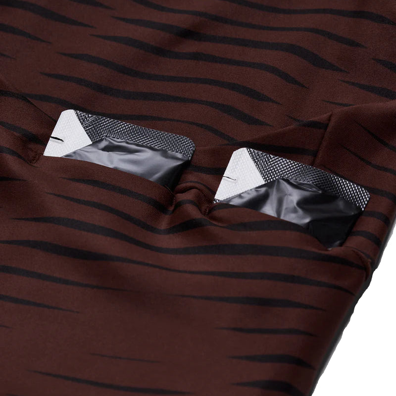 Bandit - Women's Stamina™ Race Crop - Organic Stripe Cacao