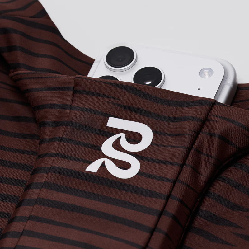 Bandit - Women's Stamina™ Race Crop - Organic Stripe Cacao