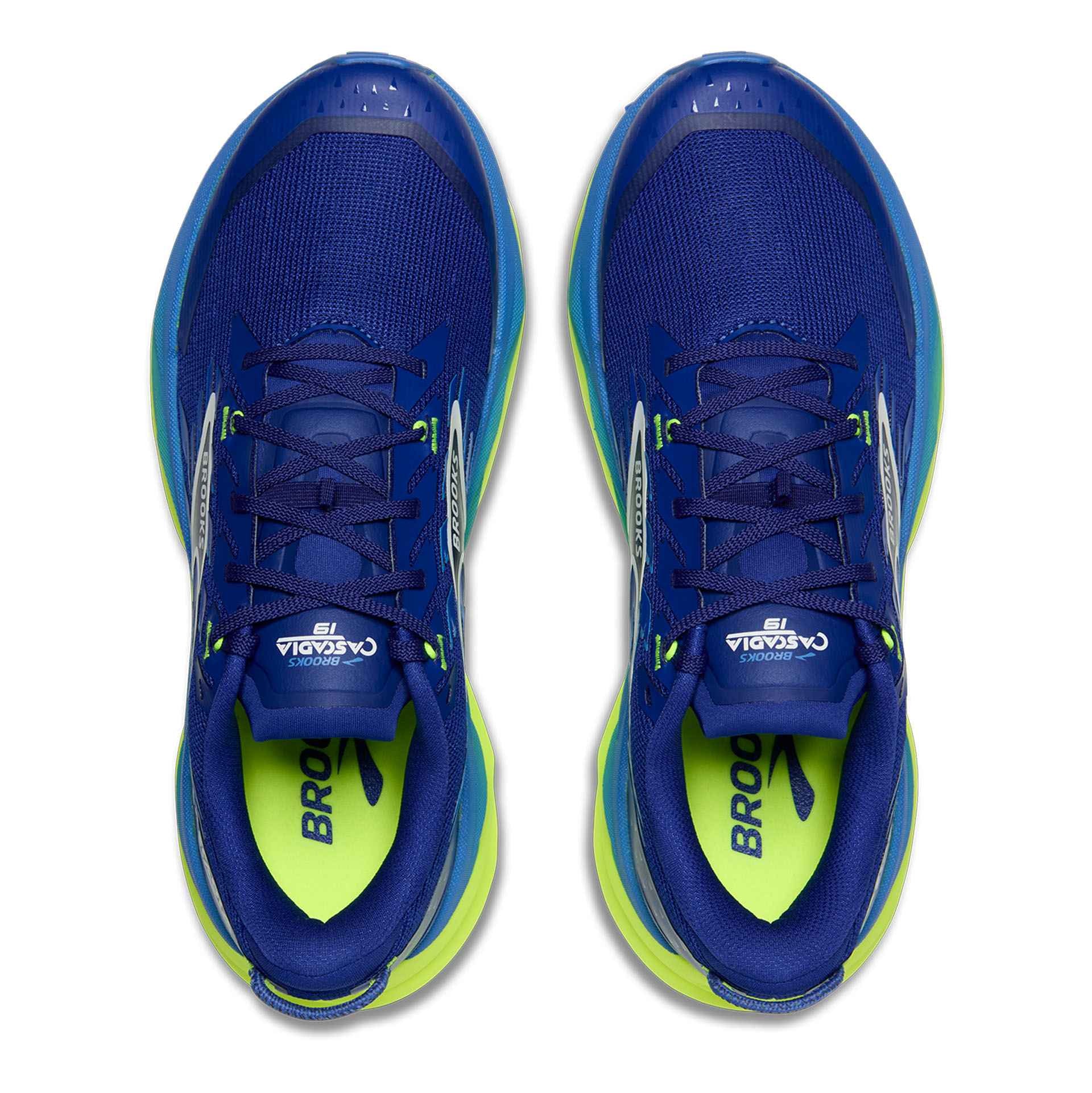 Brooks - Men's Cascadia 19 - Surf The Web/Nightlife/White